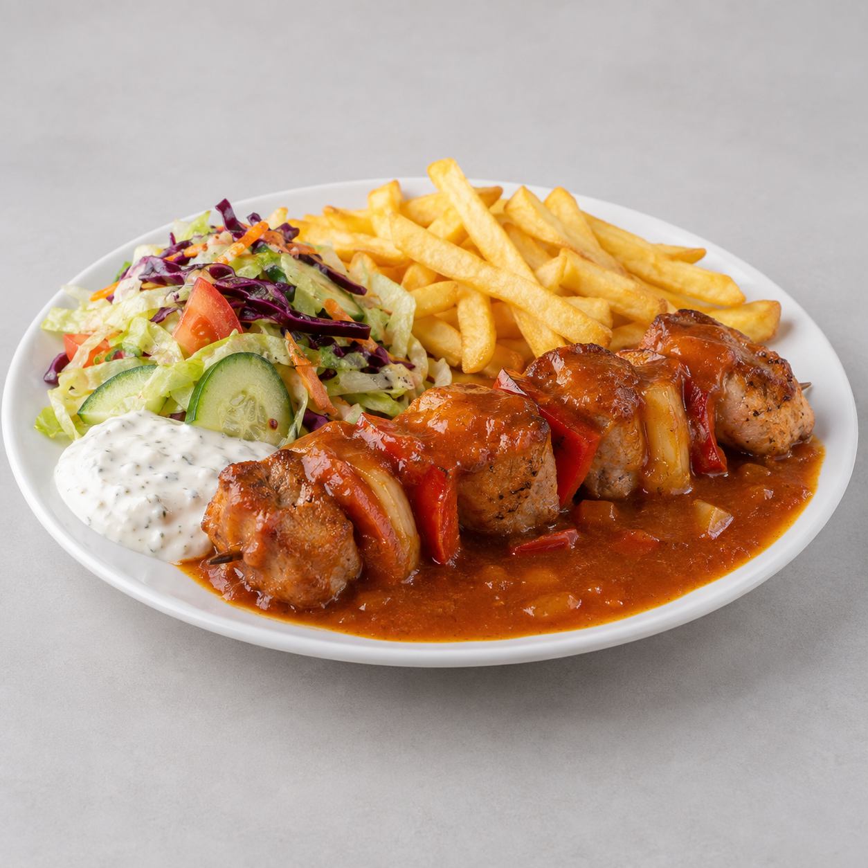 Schaschlik-Teller